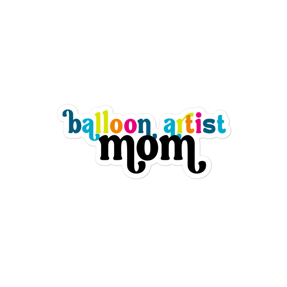 Balloon Artist Mom Bubble-free stickers